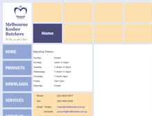 Tablet Screenshot of melbkosher.com.au